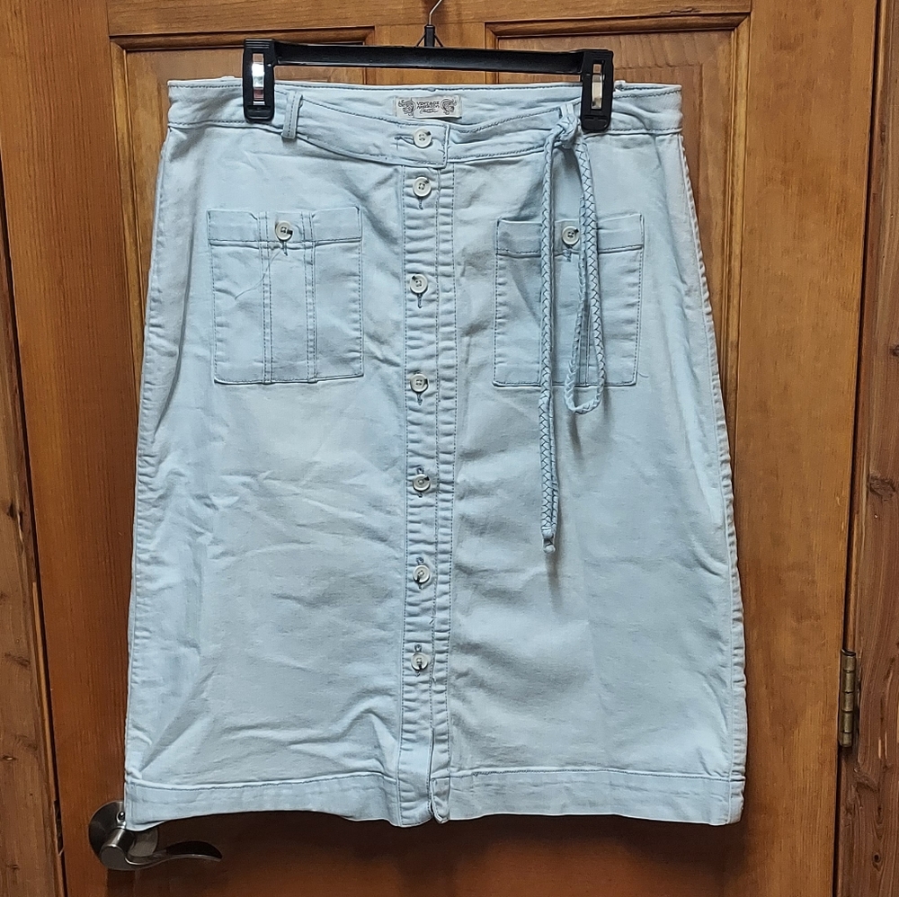 Vintage America Midi Pencil Skirt